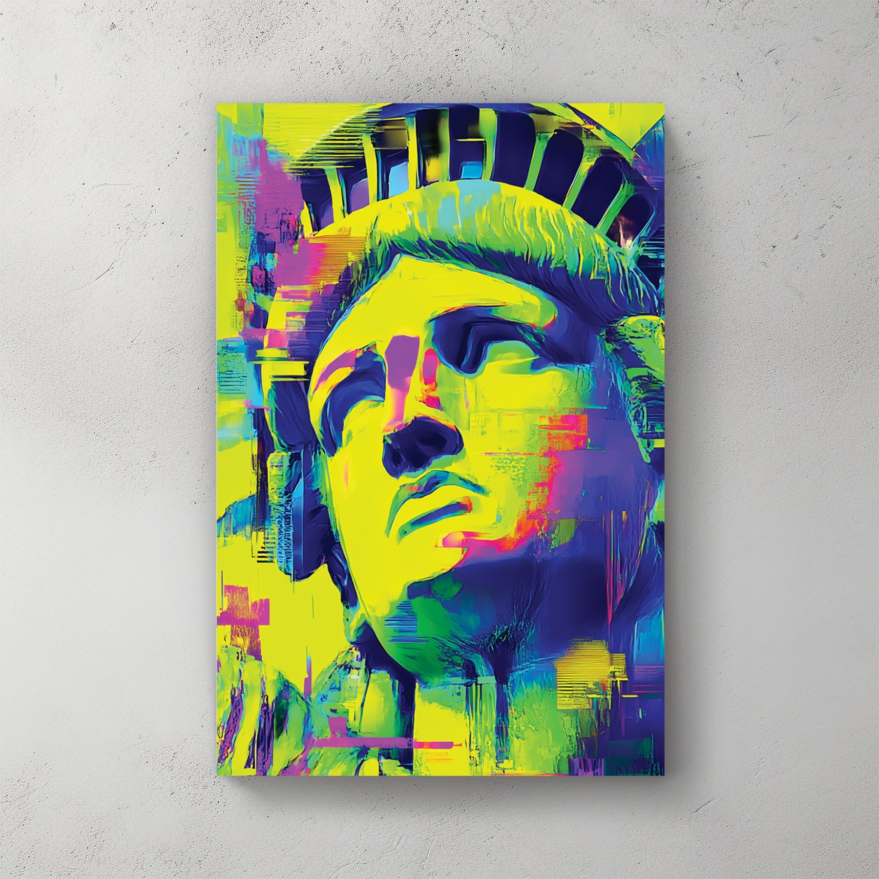Statue of Liberty Pop Art Bold Wall Art - Canvas, Framed & Metal