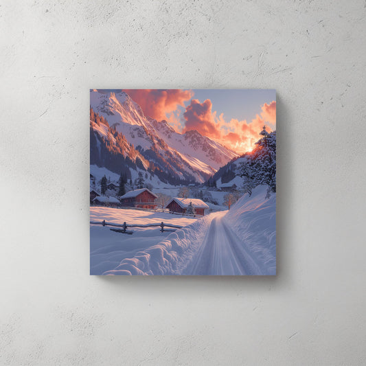 Sunny Alps #382 Canvas Wall Art & Metal Prints