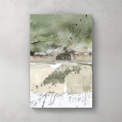 Abstract landscape watercolour minimal nature wall art print