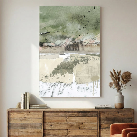 Abstract landscape watercolour minimal nature wall art print
