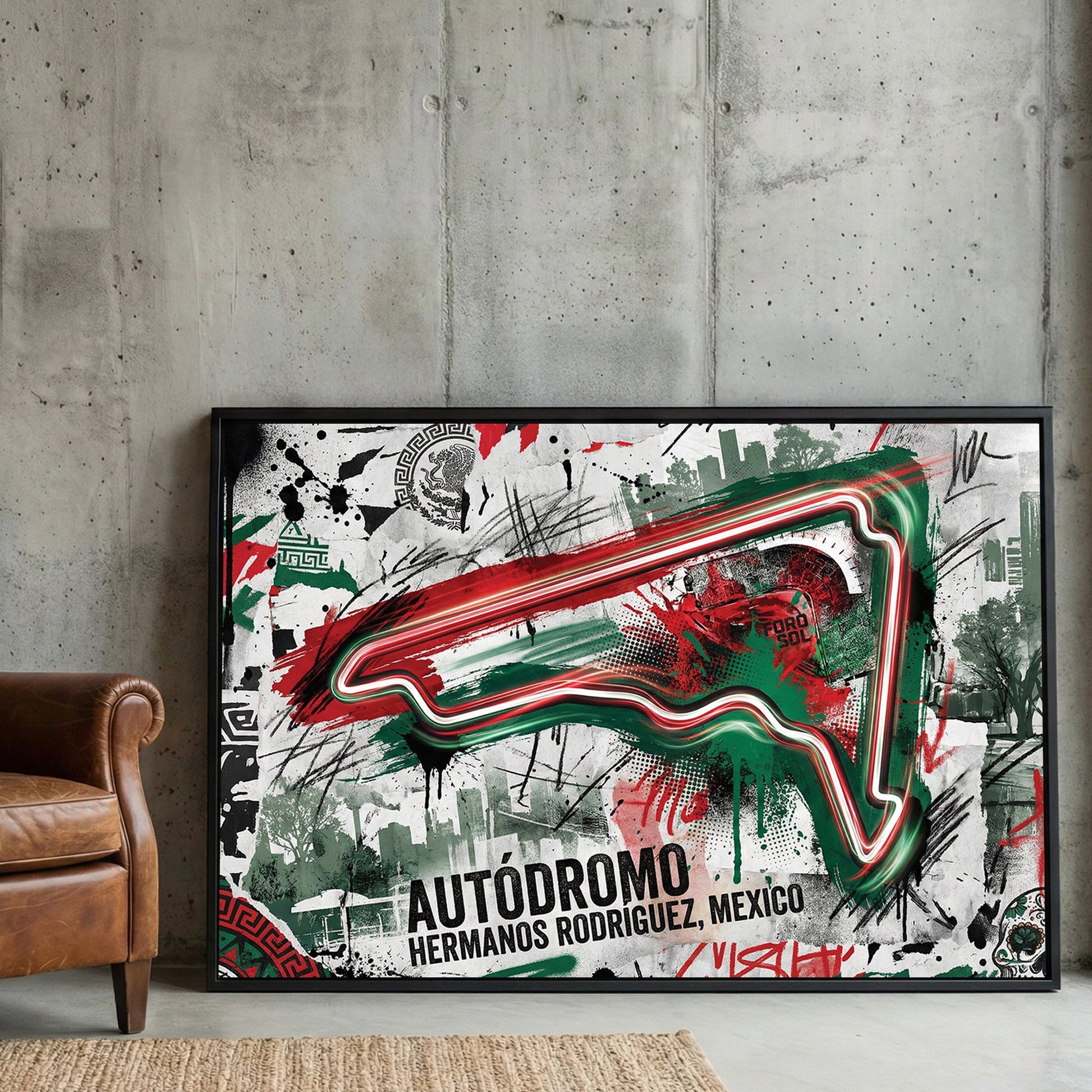 Autodromo Hermanos Rodriguez Mexico racing circuit contemporary art