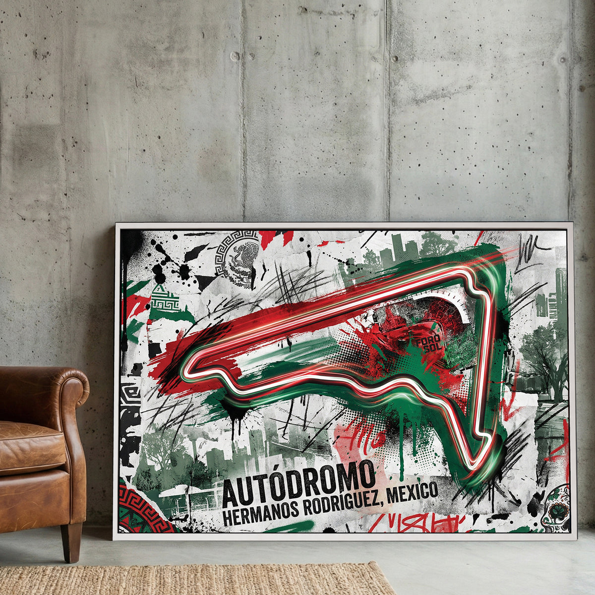 Autodromo Hermanos Rodriguez Mexico racing circuit contemporary art