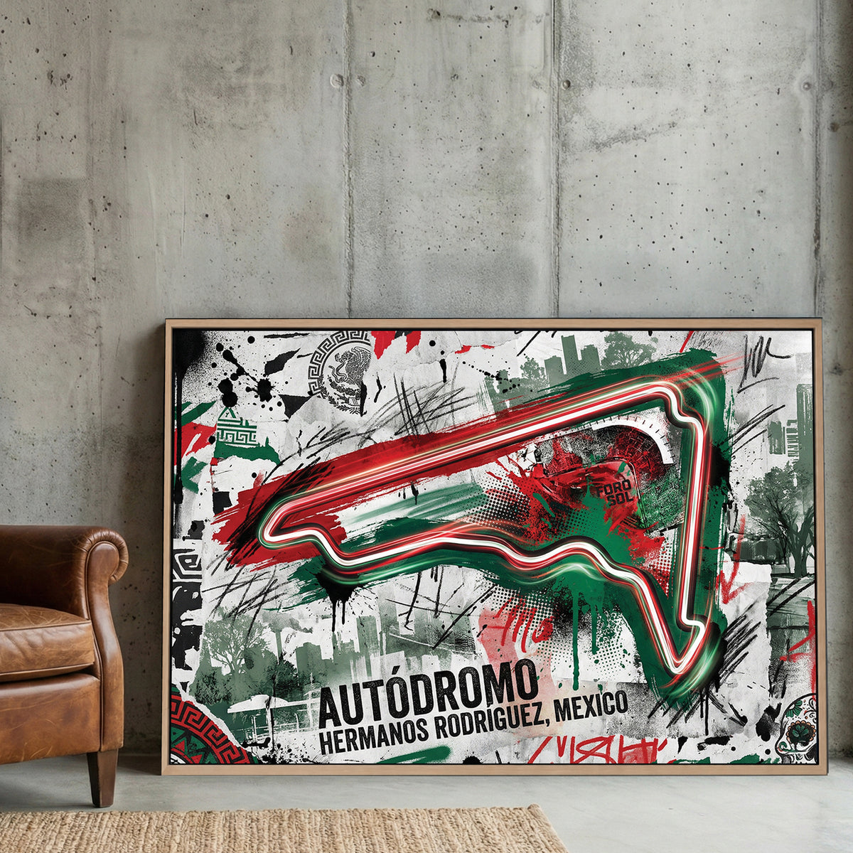 Autodromo Hermanos Rodriguez Mexico racing circuit contemporary art