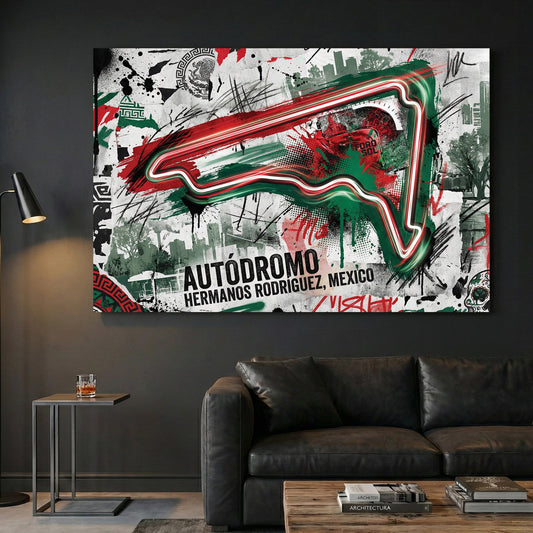 Autodromo Hermanos Rodriguez Mexico racing circuit contemporary art
