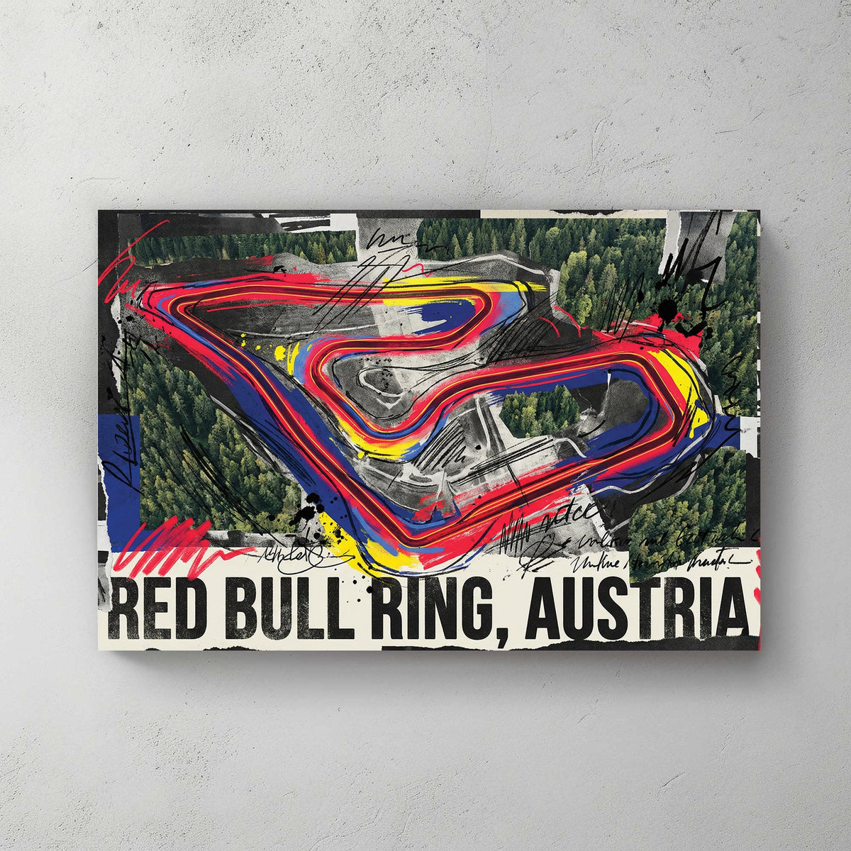 Red Bull Ring Austria F1 circuit modern racing wall art