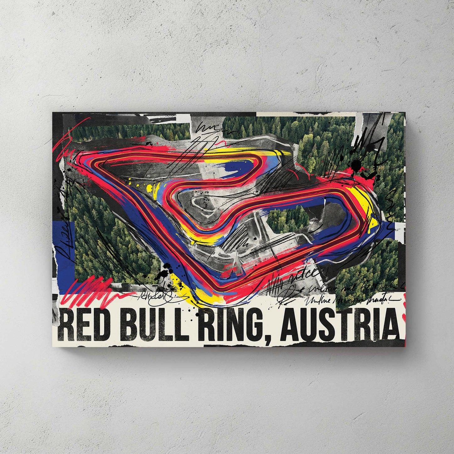 Red Bull Ring Austria F1 circuit modern racing wall art