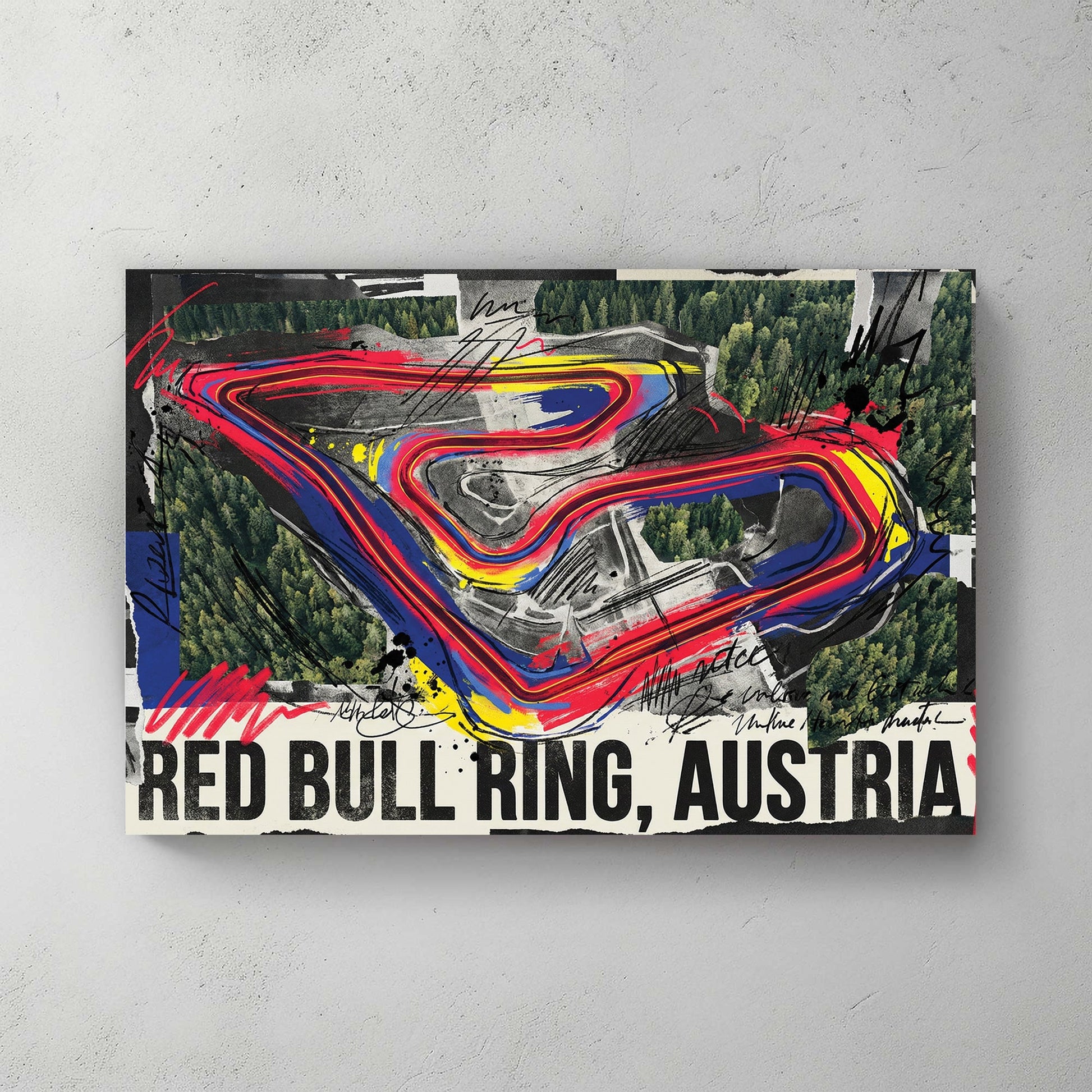 Red Bull Ring Austria F1 circuit modern racing wall art