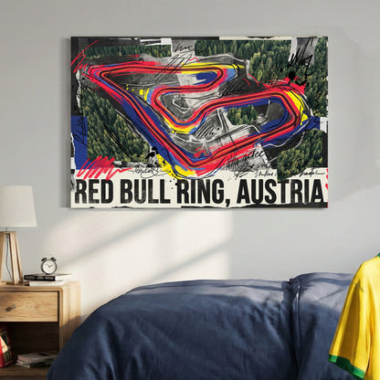 Red Bull Ring Austria F1 circuit modern racing wall art