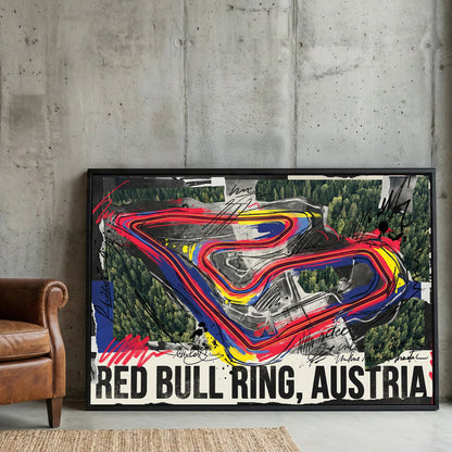 Red Bull Ring Austria F1 circuit modern racing wall art