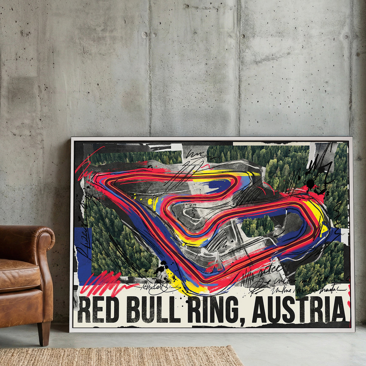 Red Bull Ring Austria F1 circuit modern racing wall art