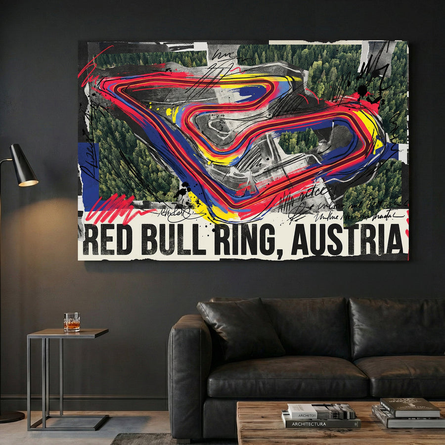 Red Bull Ring Austria F1 circuit modern racing wall art