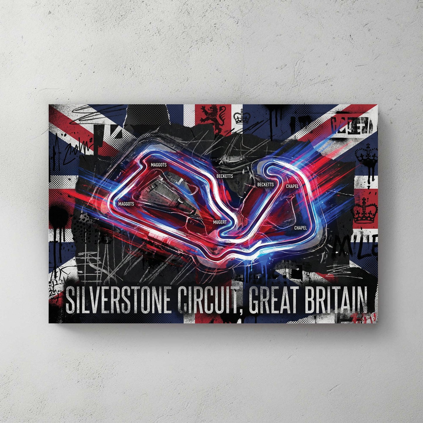 Silverstone Circuit Great Britain F1 racing modern wall art