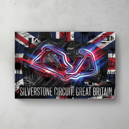 Silverstone Circuit Great Britain F1 racing modern wall art