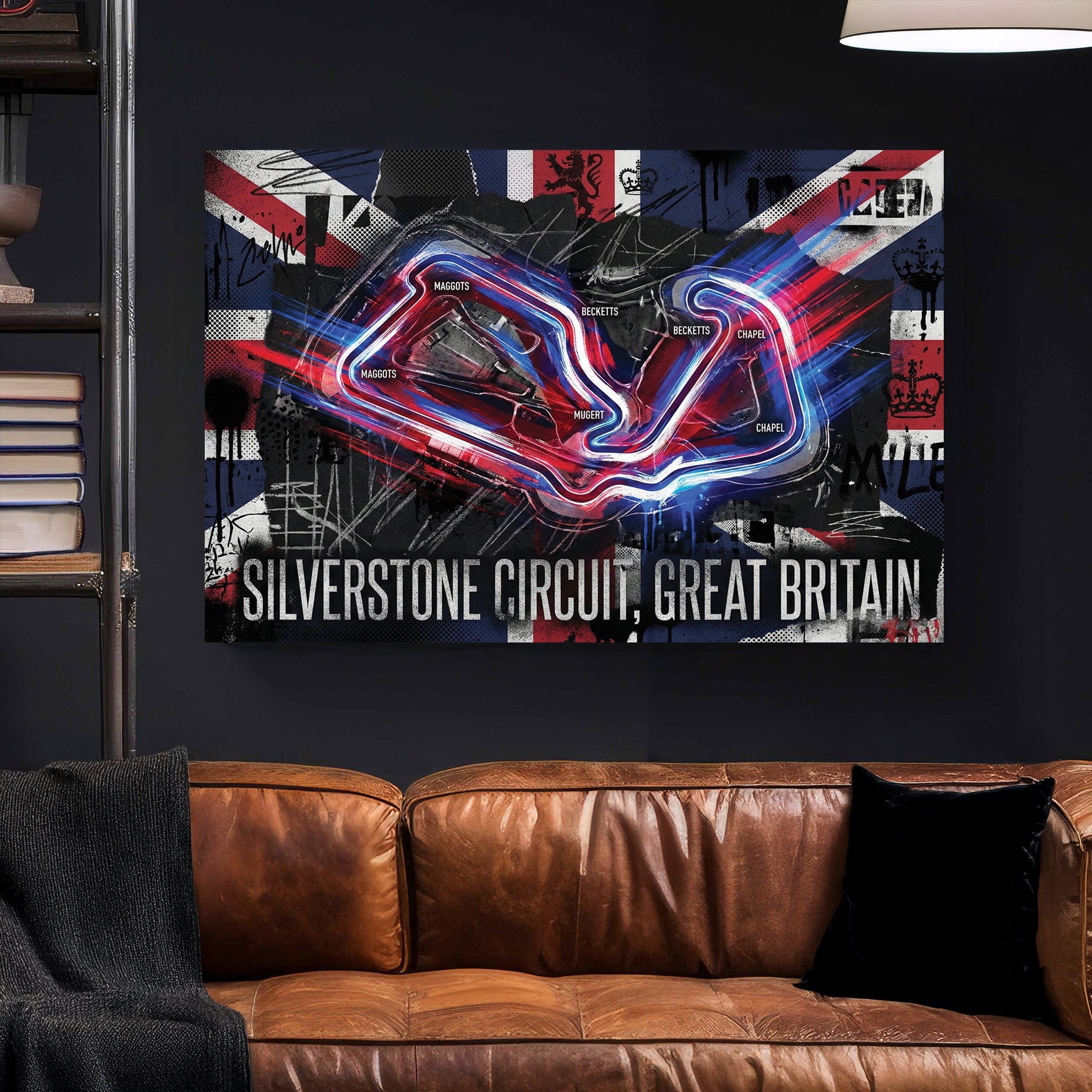 Silverstone Circuit Great Britain F1 racing modern wall art