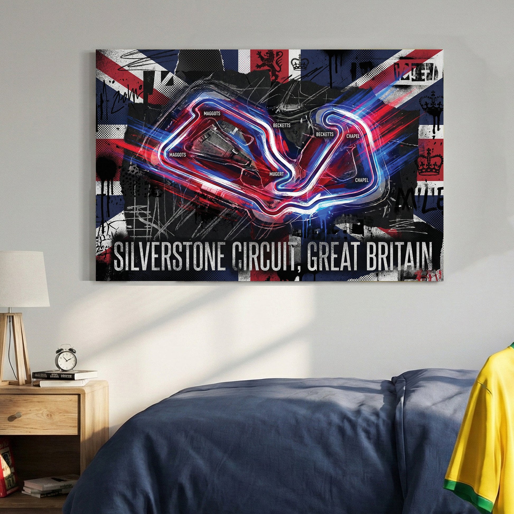 Silverstone Circuit Great Britain F1 racing modern wall art