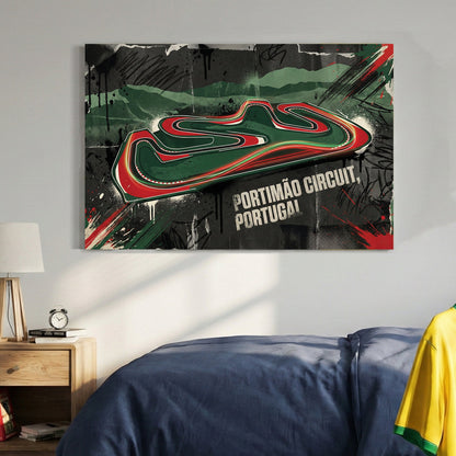 Portimão Circuit Portugal racing track wall art print