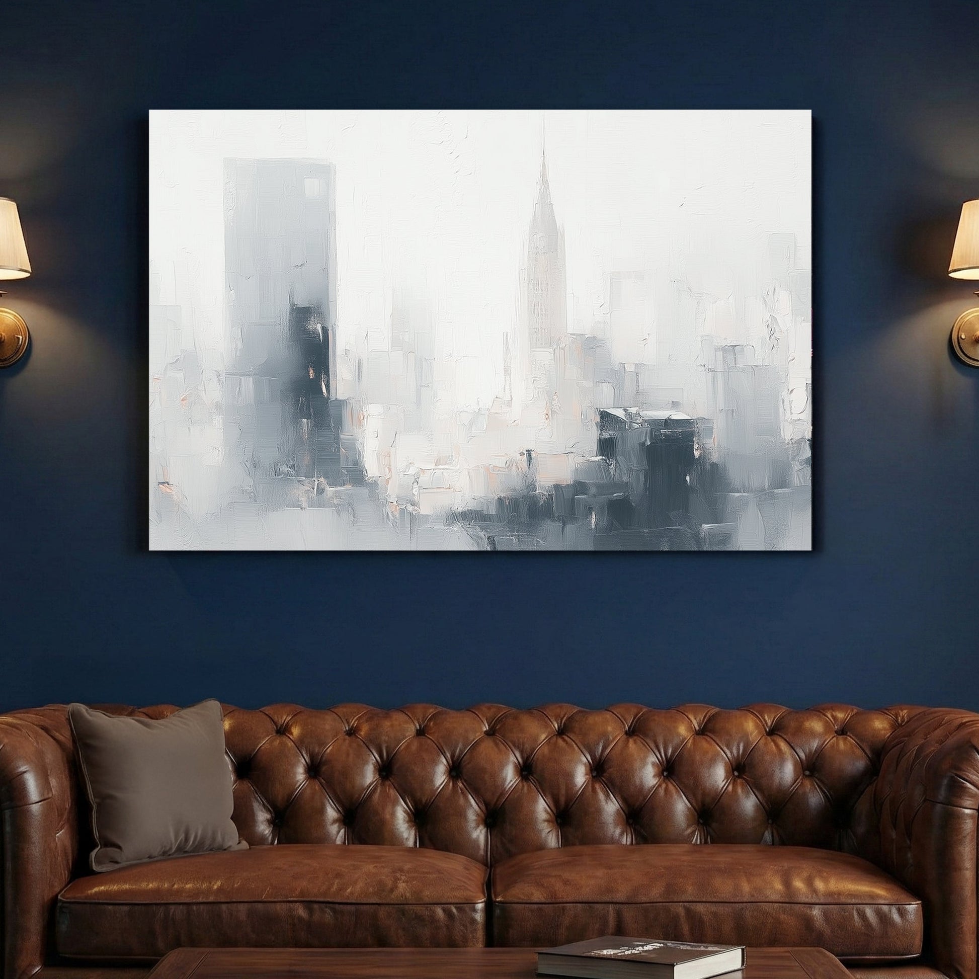 New York skyline minimal watercolour wall art print