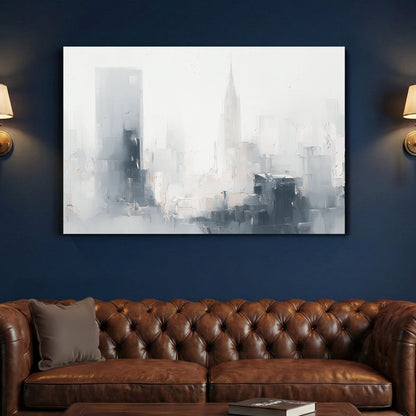 New York skyline minimal watercolour wall art print