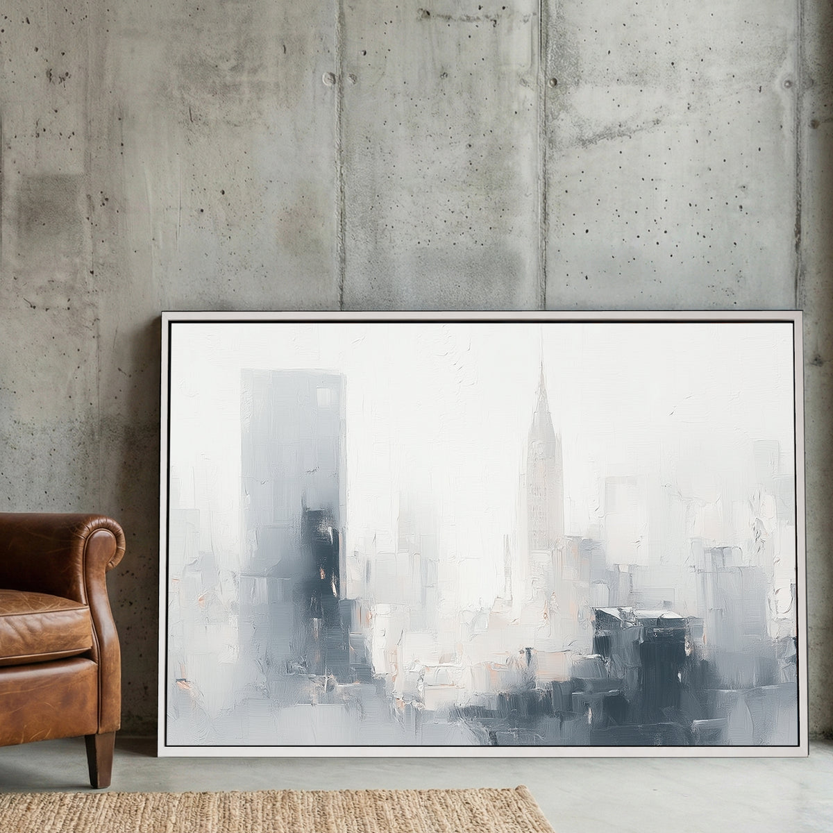 New York skyline minimal watercolour wall art print
