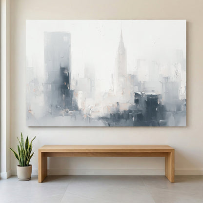 New York skyline minimal watercolour wall art print