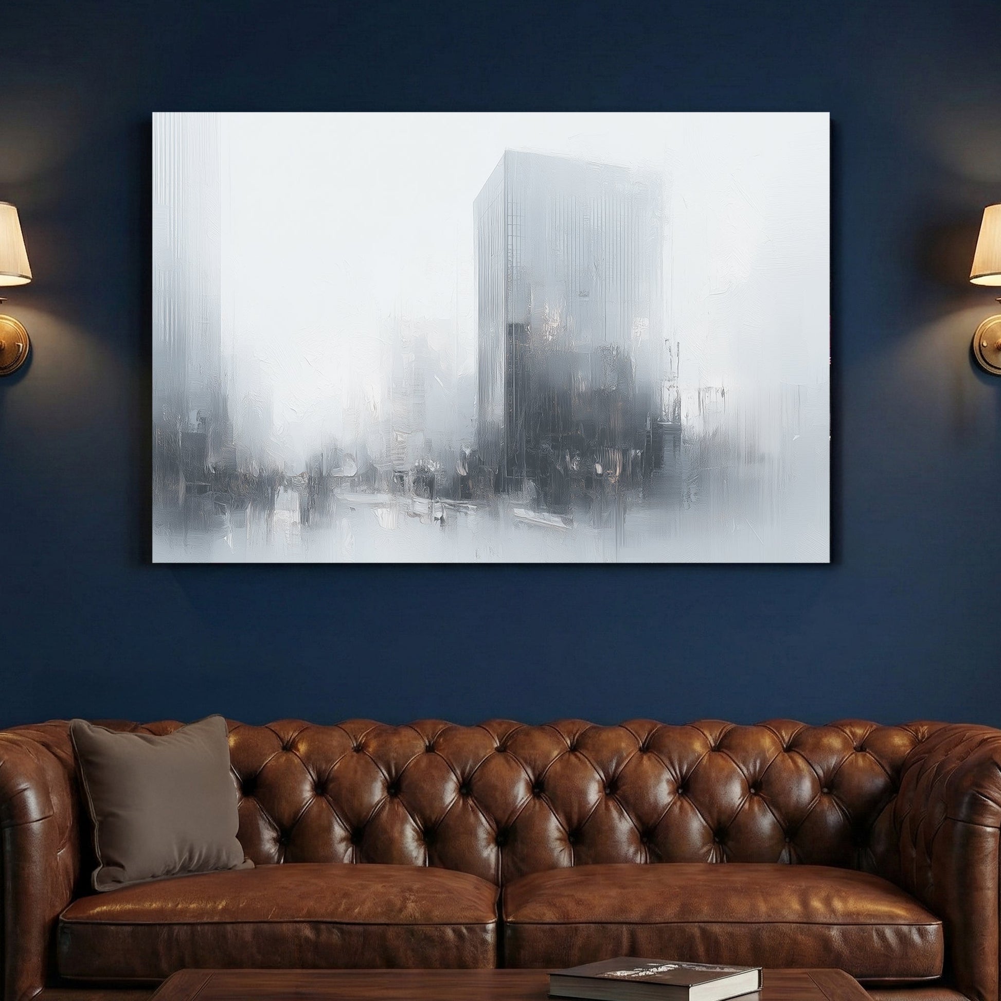 Urban city architecture sketch contemporary wall art print