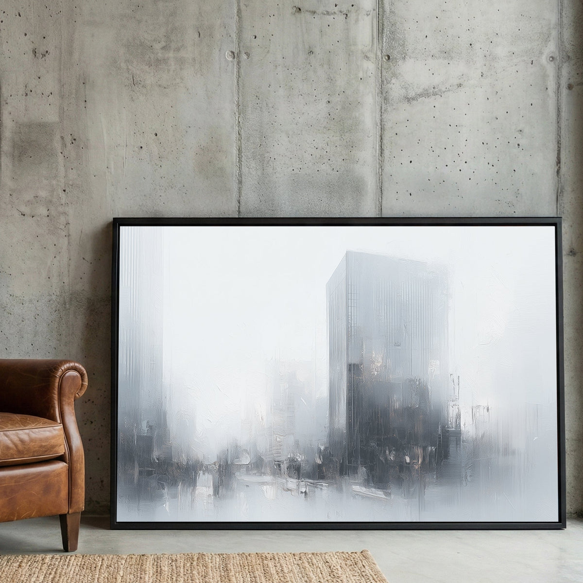 Urban city architecture sketch contemporary wall art print