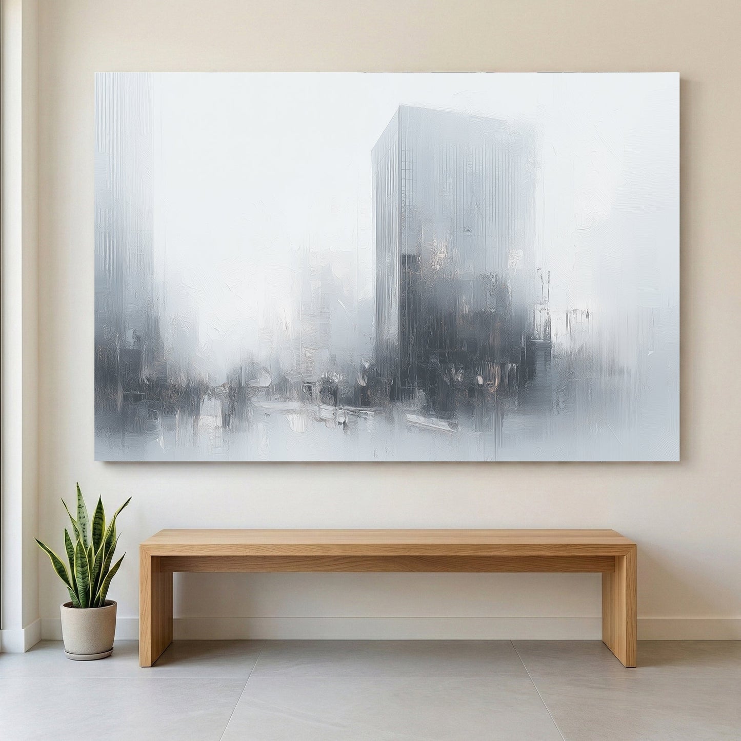 Urban city architecture sketch contemporary wall art print
