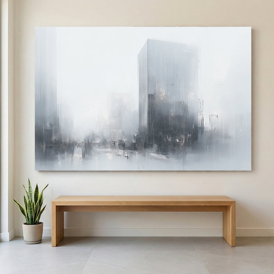 Urban city architecture sketch contemporary wall art print