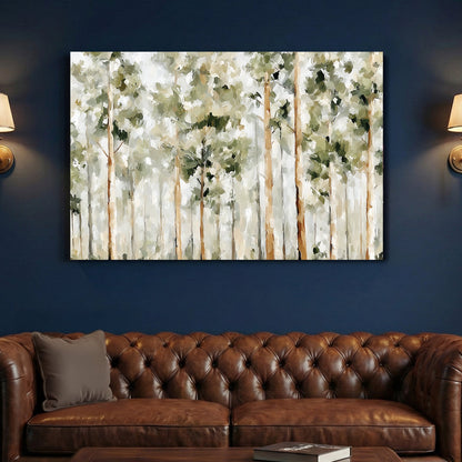 Forest path landscape impressionist wall art print