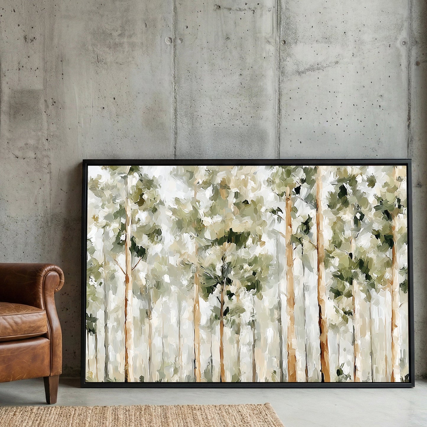 Forest path landscape impressionist wall art print