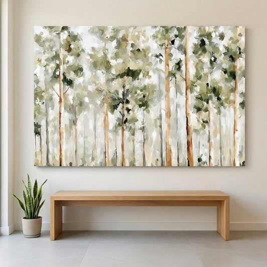 Forest path landscape impressionist wall art print