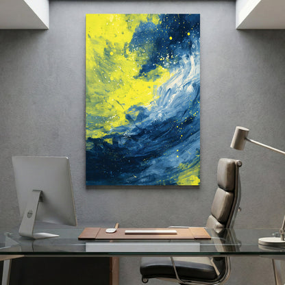 Abstract swirl motion fluid wall art print