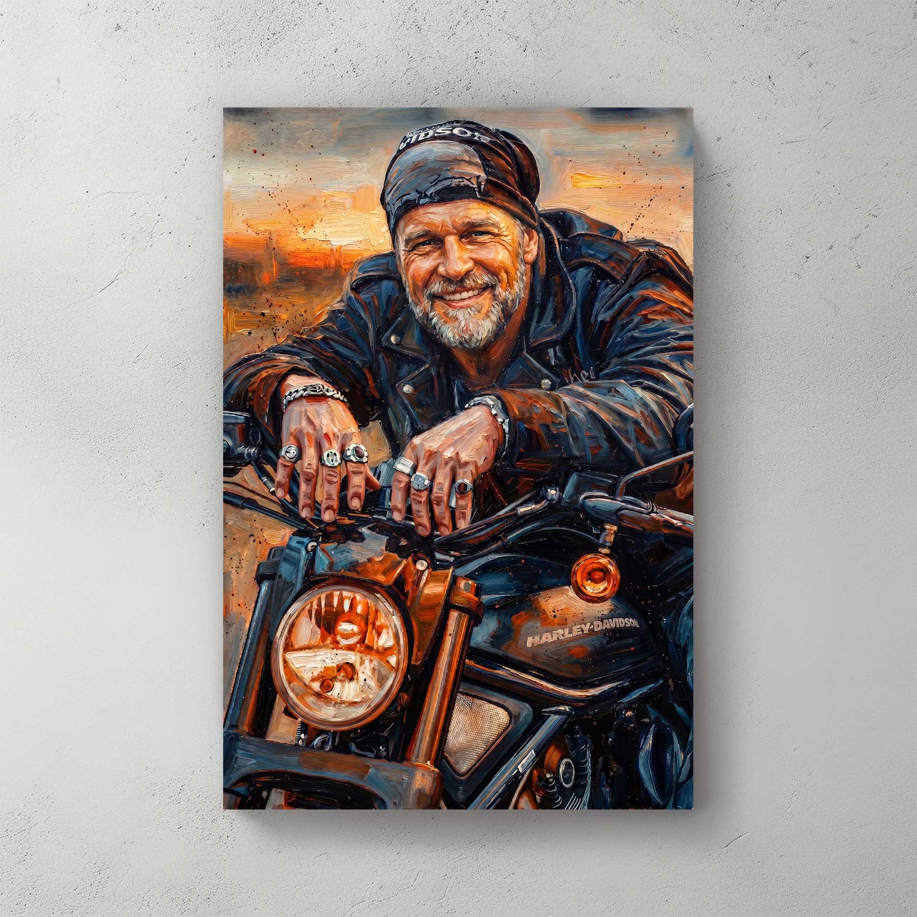 Custom Motorcycle Portrait Print from Photo | The Highway Legend