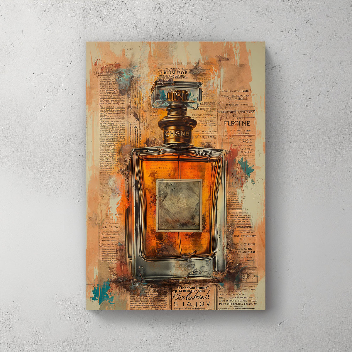 Perfume #395 Canvas Wall Art & Metal Prints