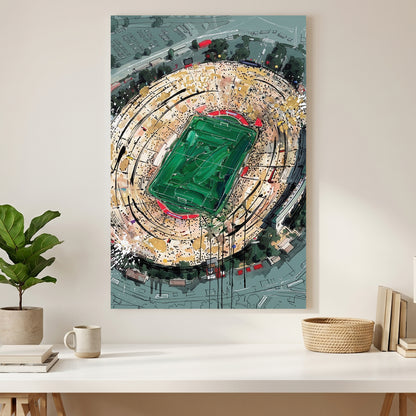 Rose Bowl 1994 World Cup Final Stadium canvas wall art print styled in a modern interior