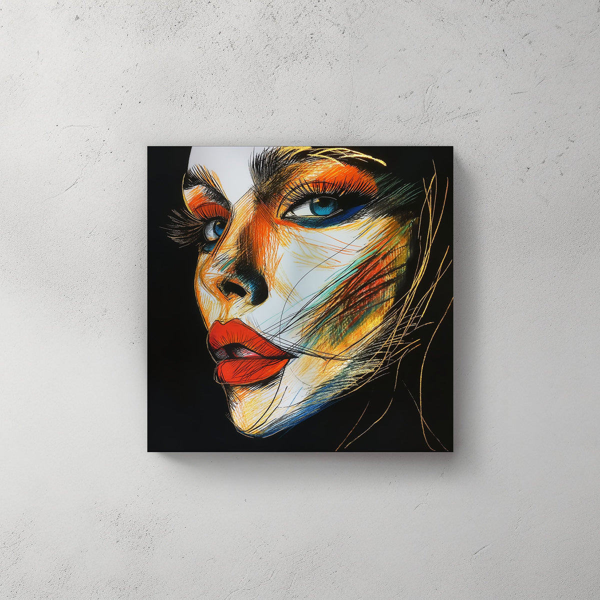 Golden Eyes #398 Canvas Wall Art & Metal Prints