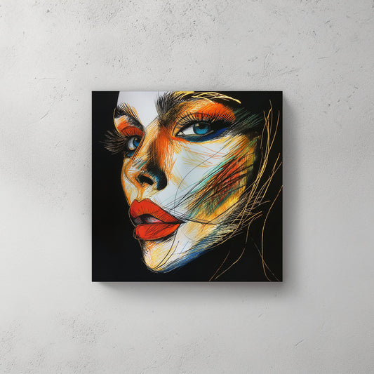 Golden Eyes #398 Canvas Wall Art & Metal Prints