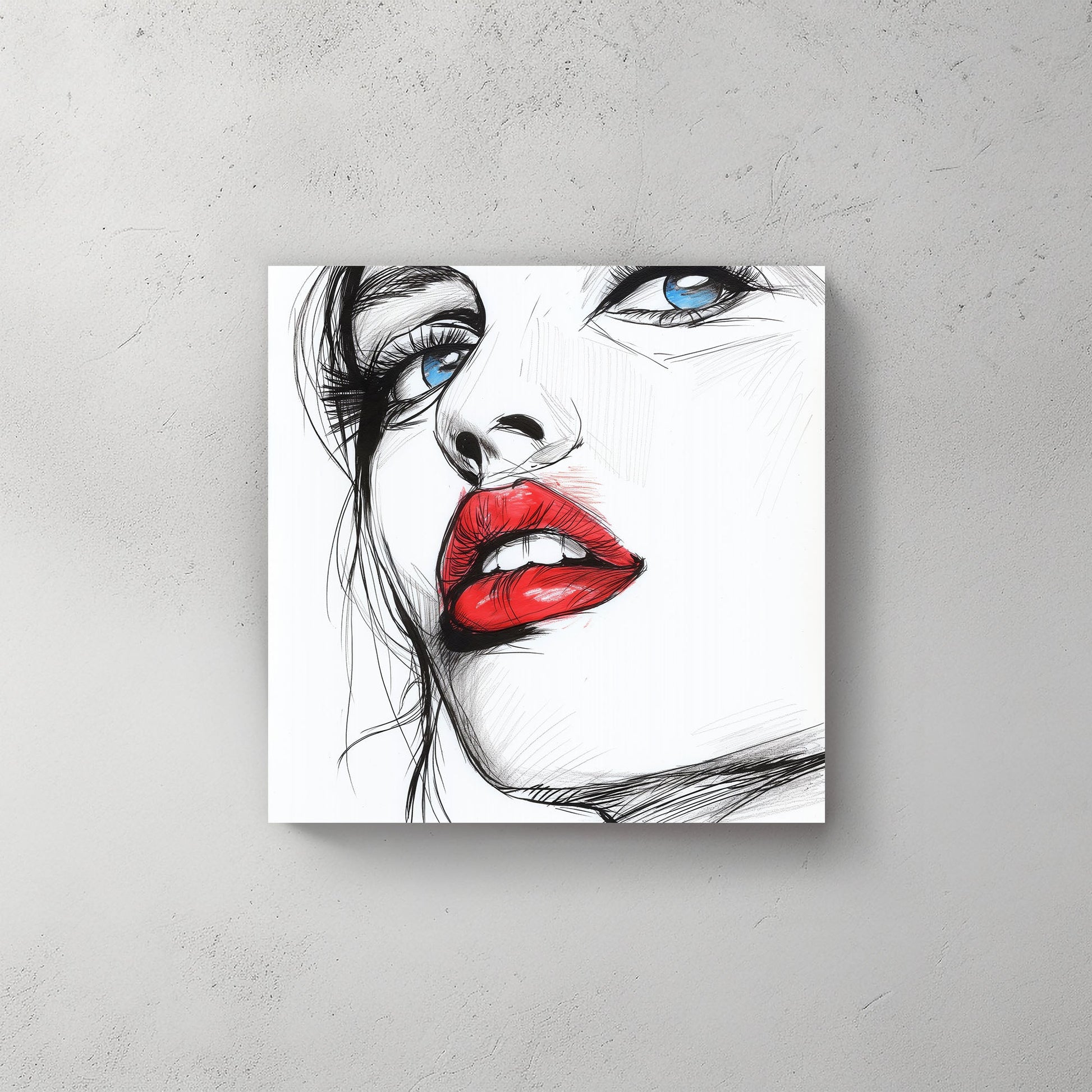 Blue Eyes #400 Canvas Wall Art & Metal Prints