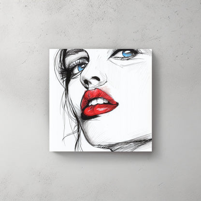 Blue Eyes #400 Canvas Wall Art & Metal Prints