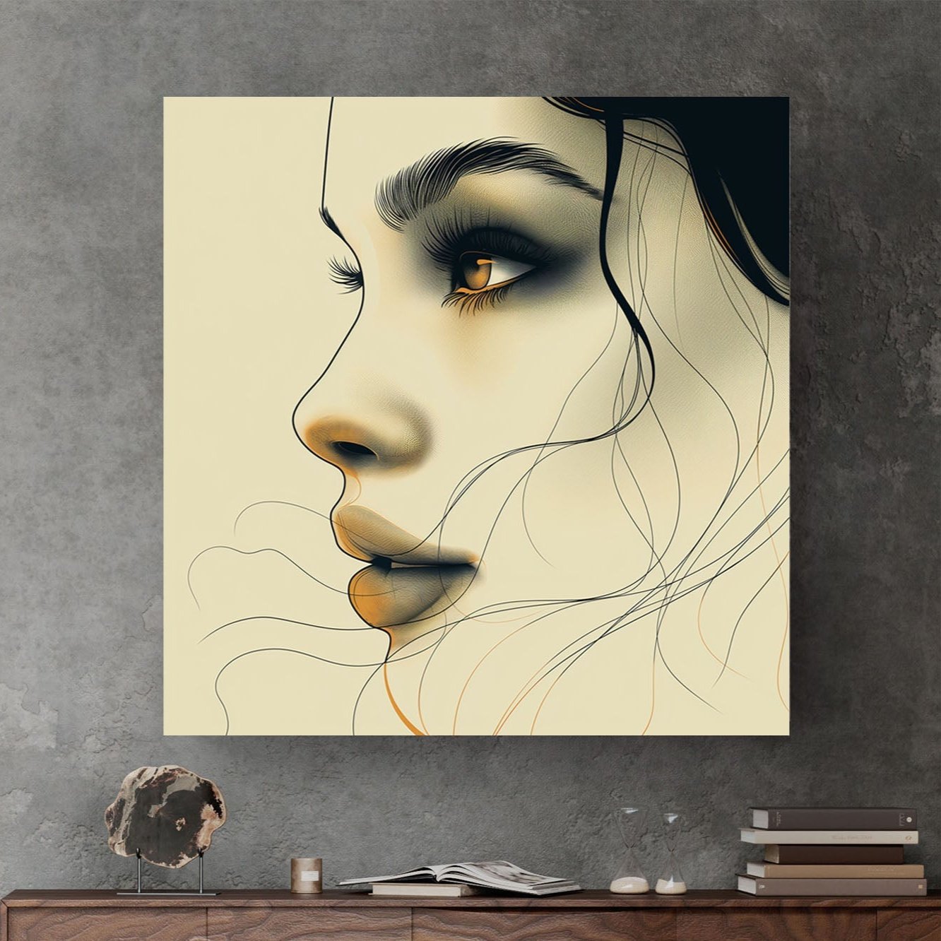 Bold Lines #409 Canvas Wall Art & Metal Prints