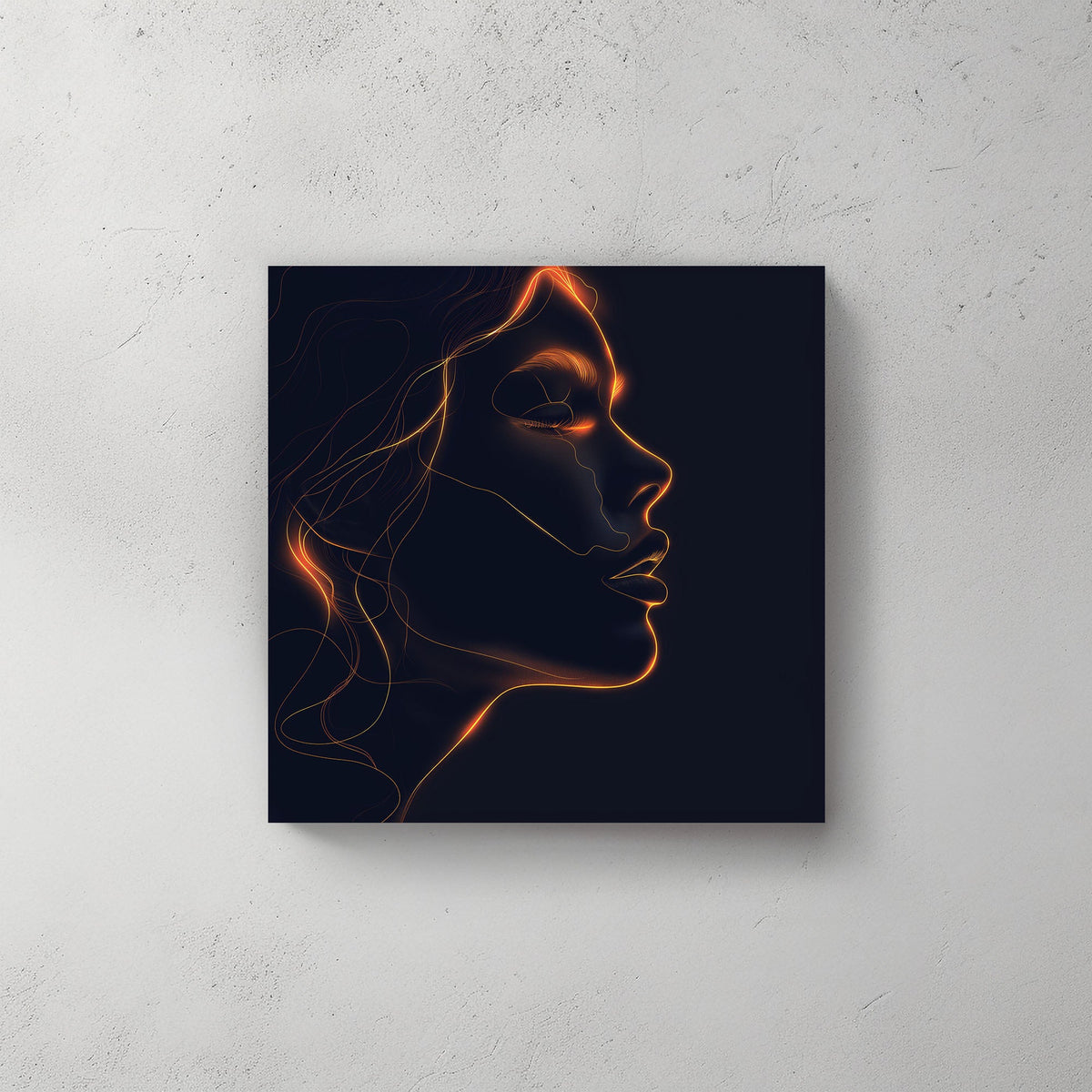 Outlines of Fire #411 Canvas Wall Art & Metal Prints