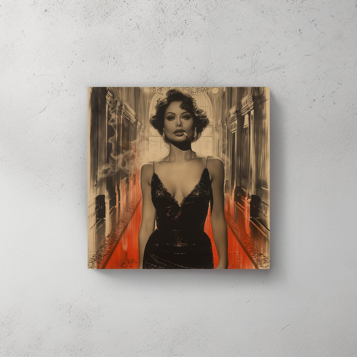 Red Class #413 Canvas Wall Art & Metal Prints