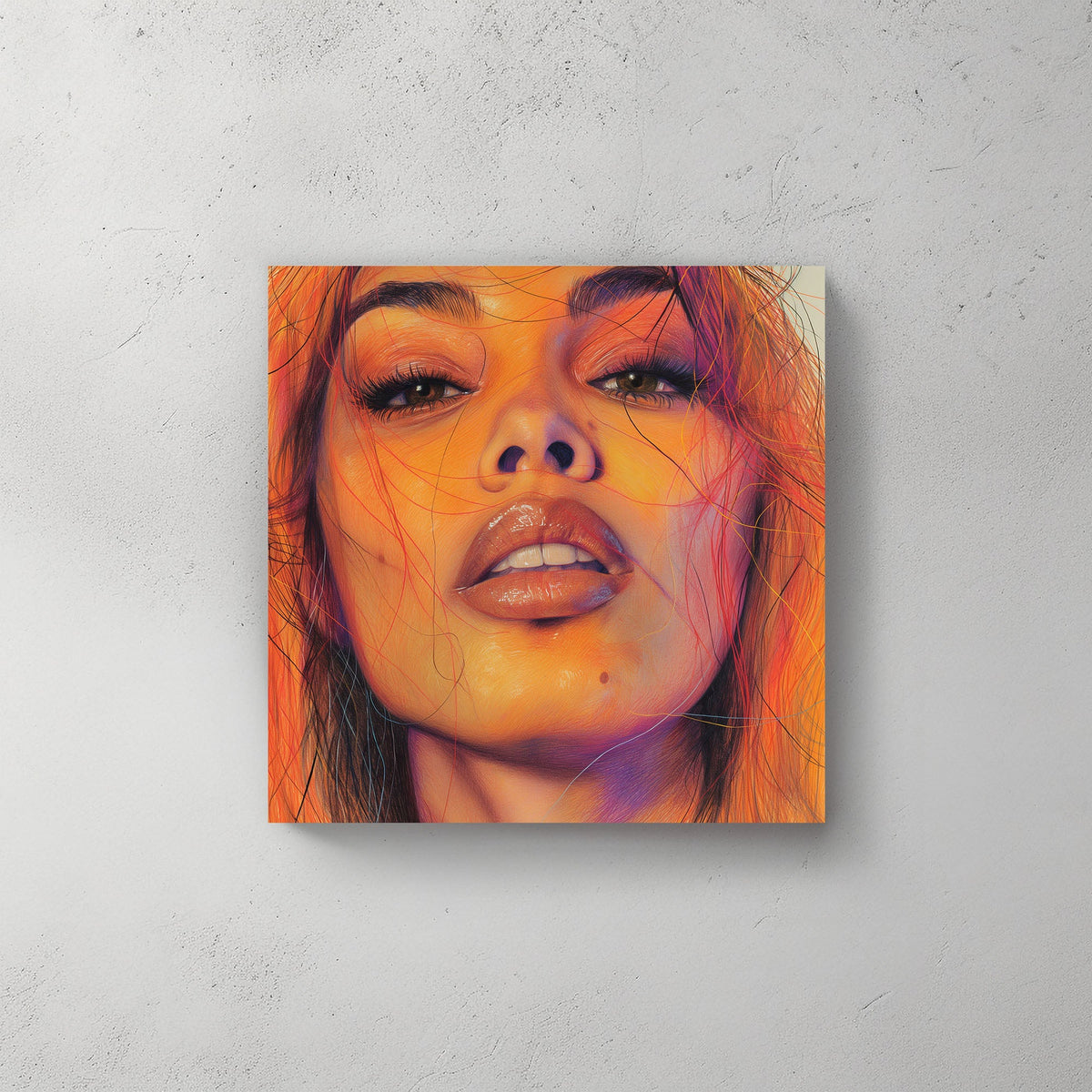 Shades of Orange #417 Canvas Wall Art & Metal Prints