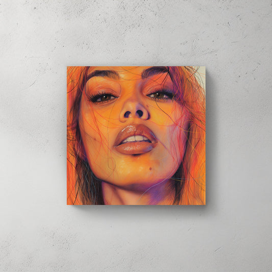 Shades of Orange #417 Canvas Wall Art & Metal Prints