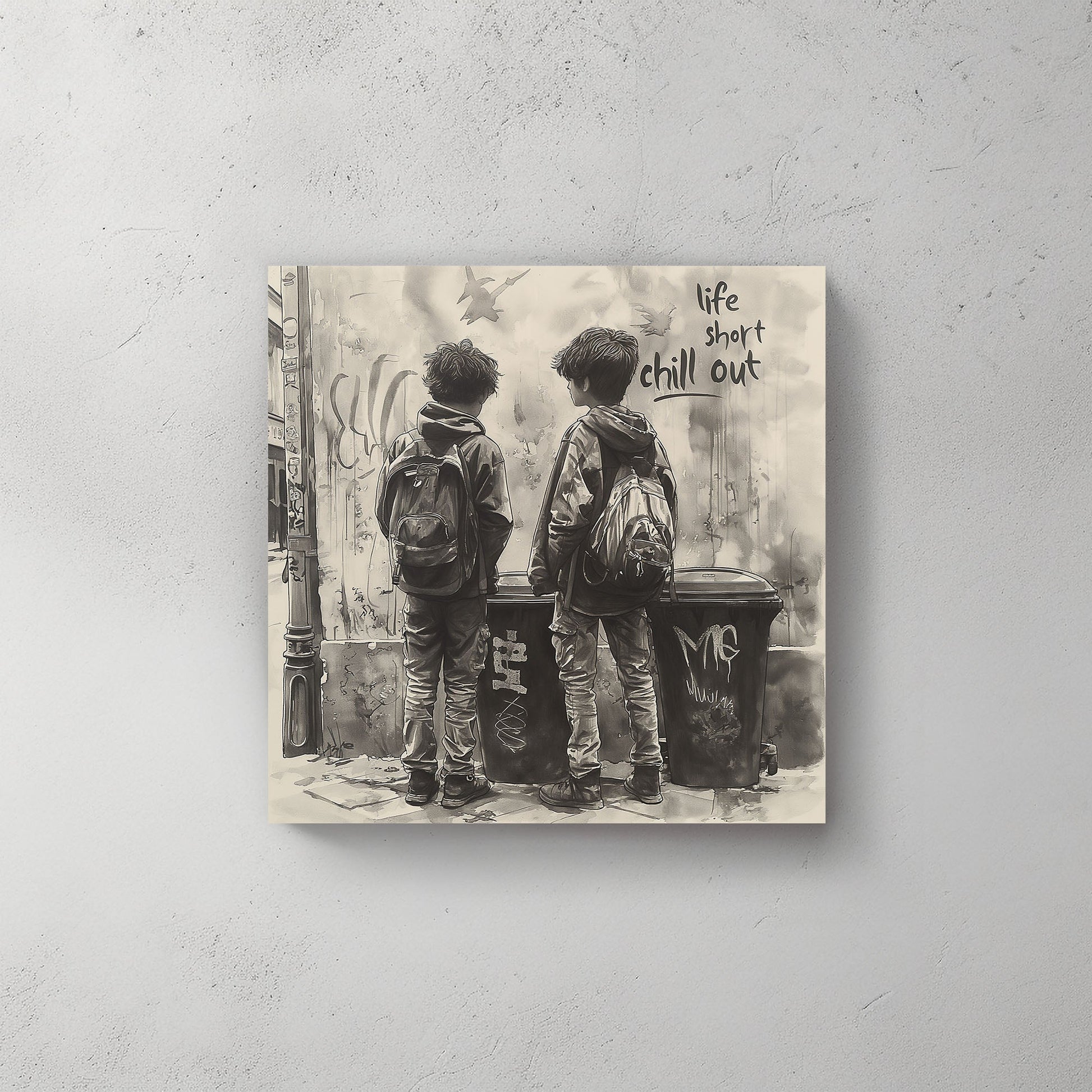 Life is Short #421 Canvas Wall Art & Metal Prints