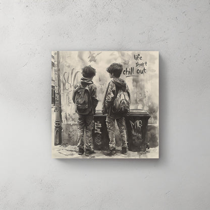 Life is Short #421 Canvas Wall Art & Metal Prints