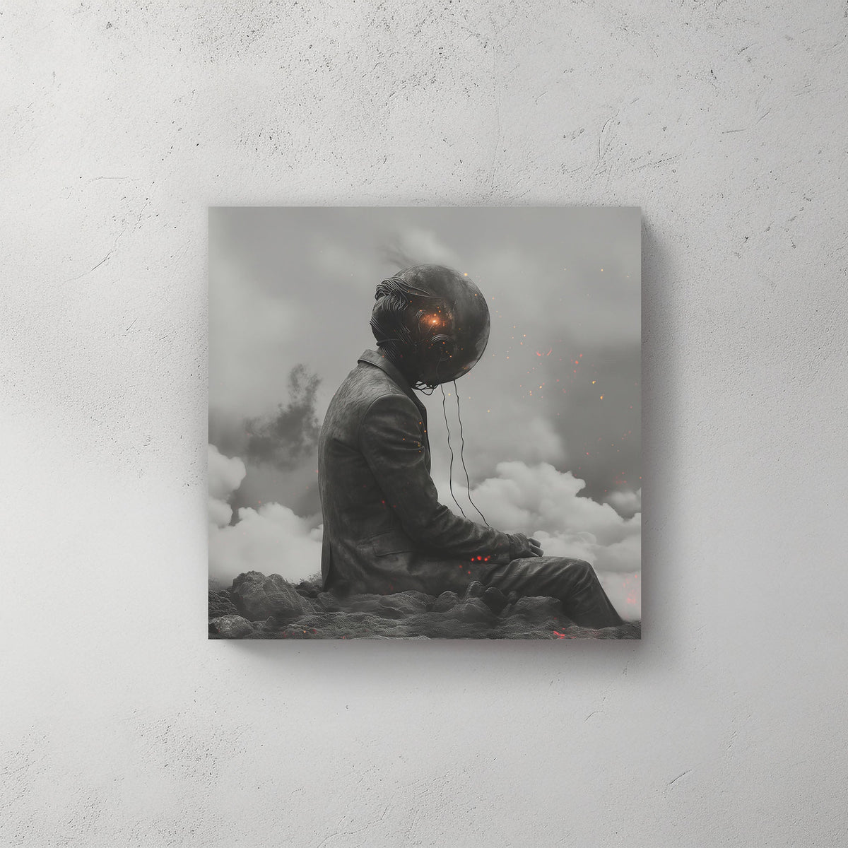 Futuristic Thoughts #429 Canvas Wall Art & Metal Prints