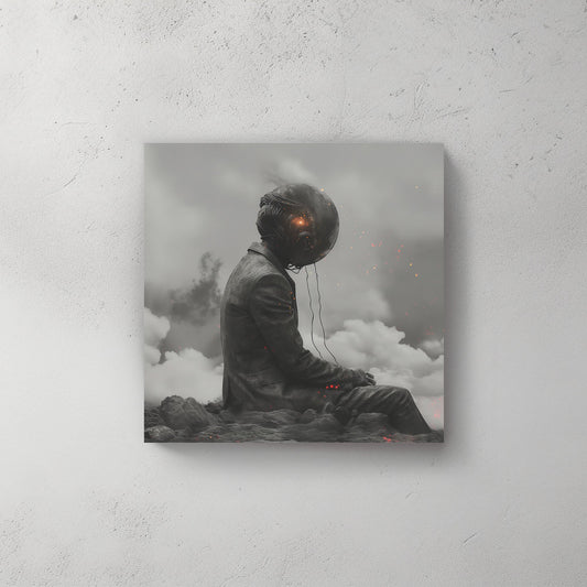 Futuristic Thoughts #429 Canvas Wall Art & Metal Prints