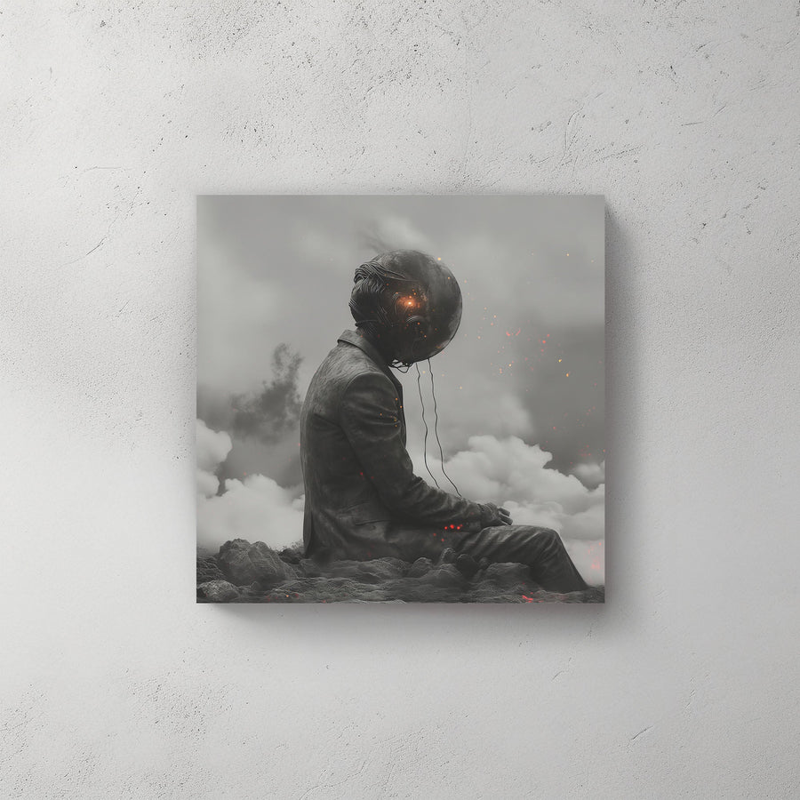 Futuristic Thoughts #429 Canvas Wall Art & Metal Prints