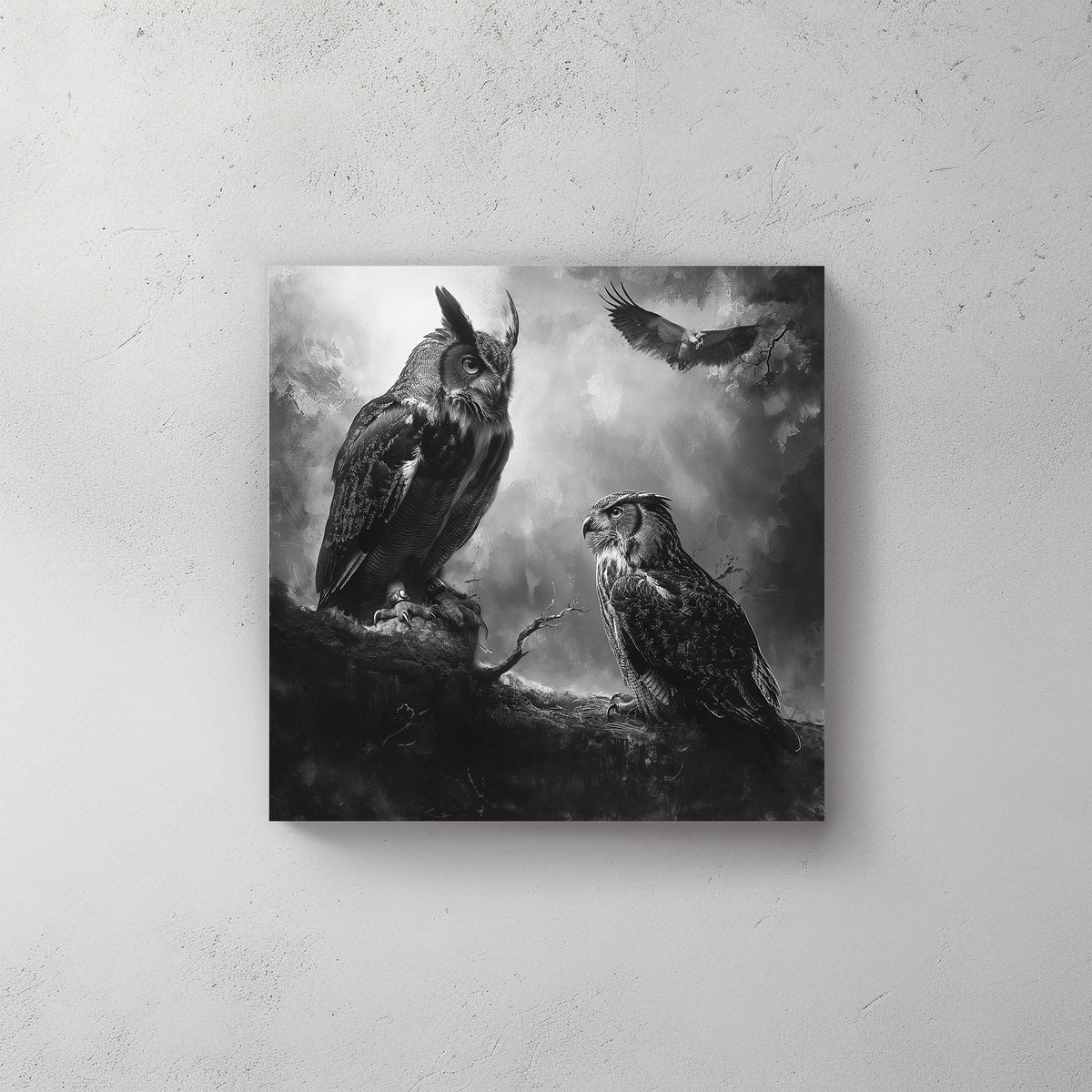 Owl Nights #433 Canvas Wall Art & Metal Prints